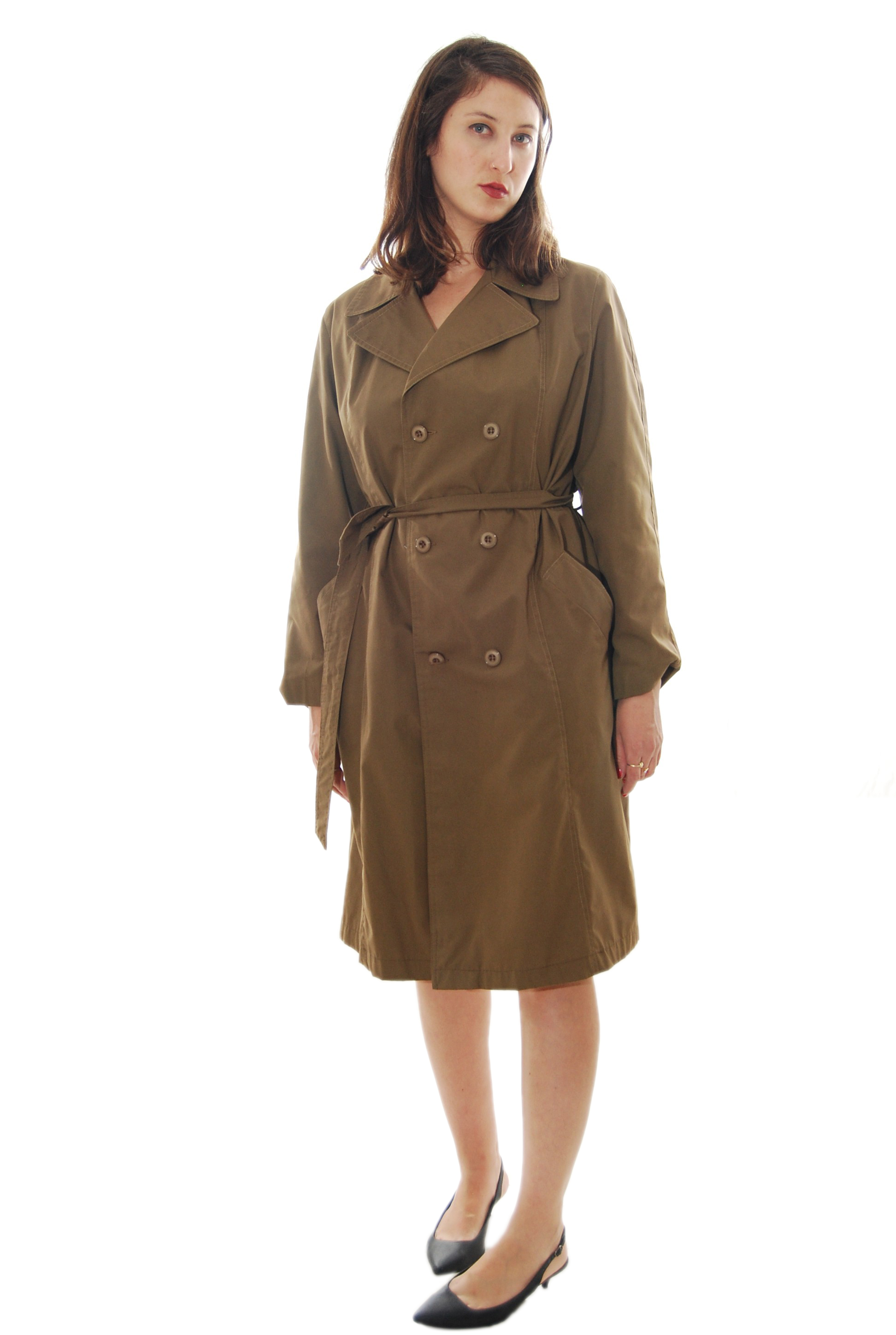 Brown Casual Vintage Coat For Women 1950s | Shpirulina.com