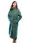 Green Sophisticated Vintage Coat For Women 1980s