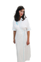 White comfortable Vintage Robe For Women 1970s