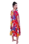 Mix Color Geometric Vintage Dress For Women 1970s