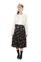 Mix Color Floral Print Vintage Skirt For Women 1970s