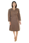 Brown Dramatic Vintage Dress For Women 1950s