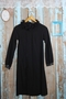 Black Elegant Vintage Dress For Women 1970s