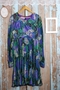 Blue Shimmer Vintage Dress For Women 1950s