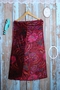 Bordo Abstract Print Vintage Skirt For Women 1990s
