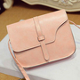 Pink Retro Synthetic Leather Women Bag