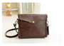 Brown PU Leather Women Handbag Small Shoulder Satchel Bag