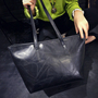Black Handbag Shoulder Tote Purse Leather Women Bag