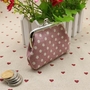 Pink Polka Ladies Small Wallet Card Holder Mini Bag Coin Purse Clutch