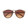 Dark Brown Retro Unisex Arrow Style Sunglasses Metal Frame